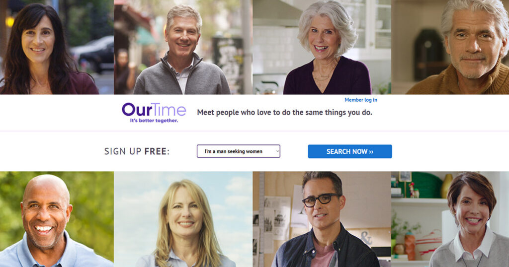 OurTime senior dating site