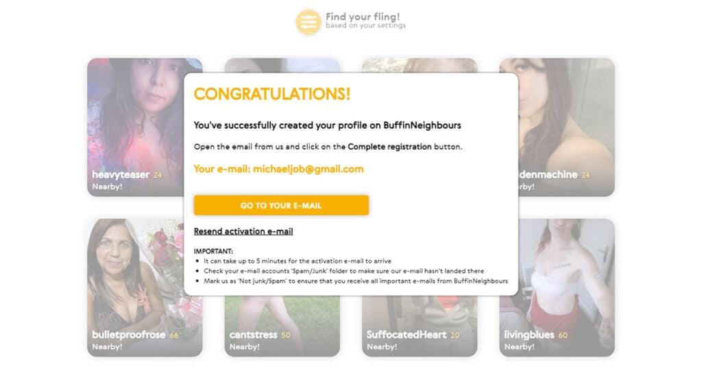 BuffinNeighbors Free Account