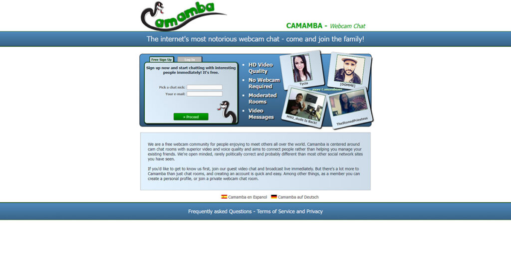 Camamba Homepage